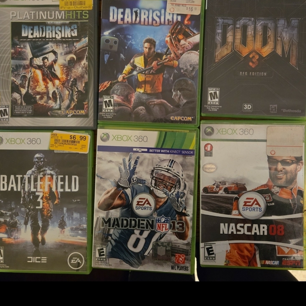 Xbox 360 game lot of disc's in need of resurface. Tested. Please read.